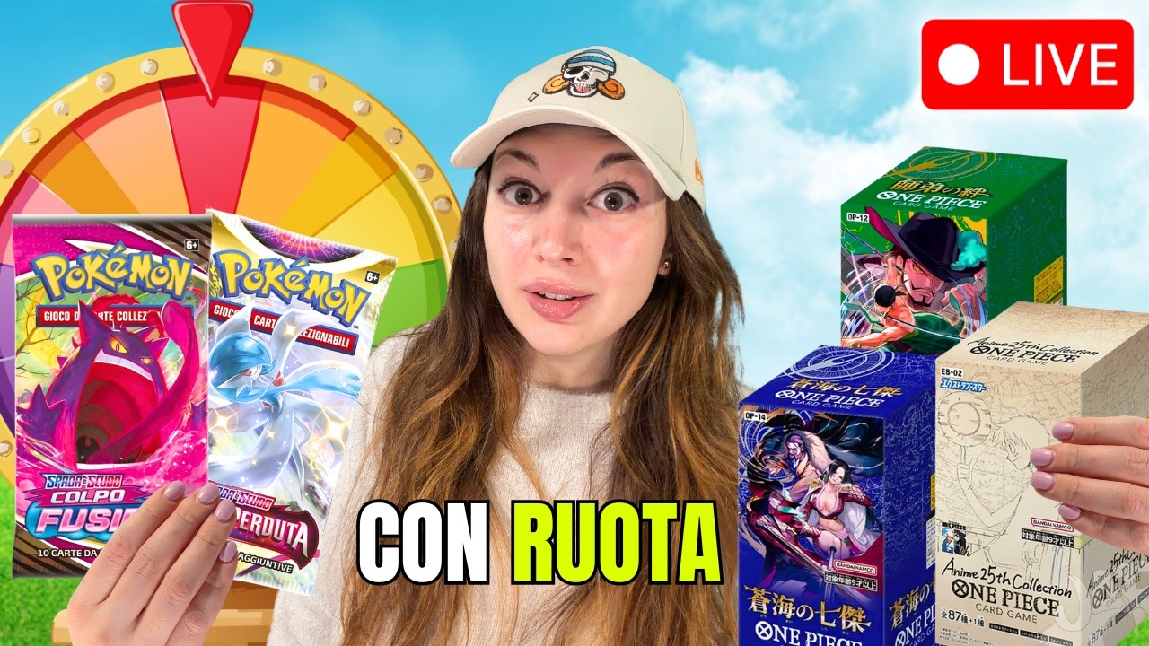 LA RUOTA DELLA FORTUNA DECIDE I PACCHETTI POKEMON RARI 🔥 E APRO ONE PIECE