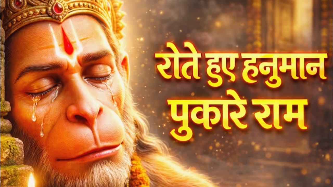 रोते हुए हनुमान पुकारे राम 😢 | सबसे दर्द भरा राम हनुमान भजन | Heart Touching Bhajan