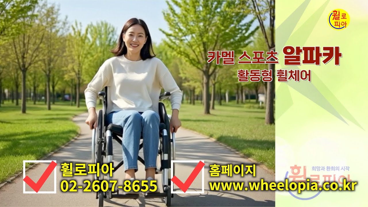 [휠로피아]101 -카멜스포츠 알파카 활동형 휠체어