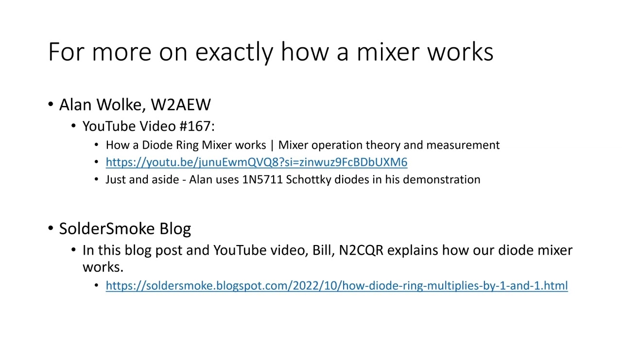 SolderSmoke DCR Challenge -- Mixer and Diplexer