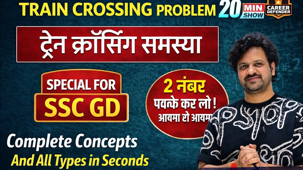 TRAIN CROSSING PROBLEM  - BY - NITISH SIR [ MATHS EXPERT]