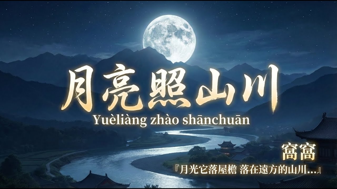Học tiếng Trung qua bài hát ｜若月亮还没来 🌙｜Yuèliàng zhào shānchuān｜Chữ Hán + Pinyin