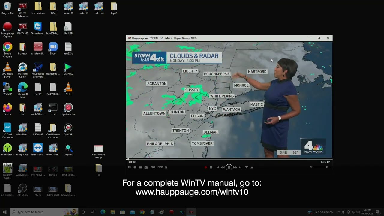 Installing the WinTV v10 application