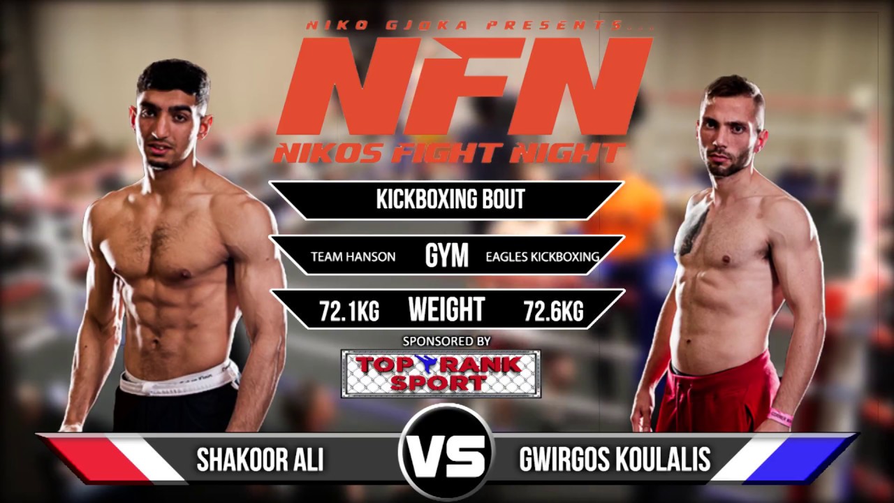YOUNG FIGHTERS IN K1 TITLE FIGHT - SHAKOOR ALI VS GWIRGOS KOULALIS