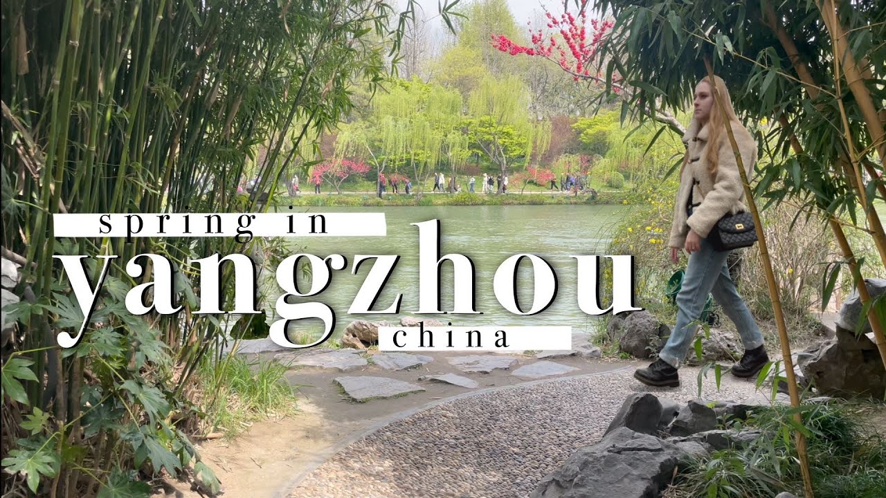 2hrs from Shanghai 🌸Slender West Lake, Yangzhou in Spring 扬州瘦西湖 relaxing #solotravel
