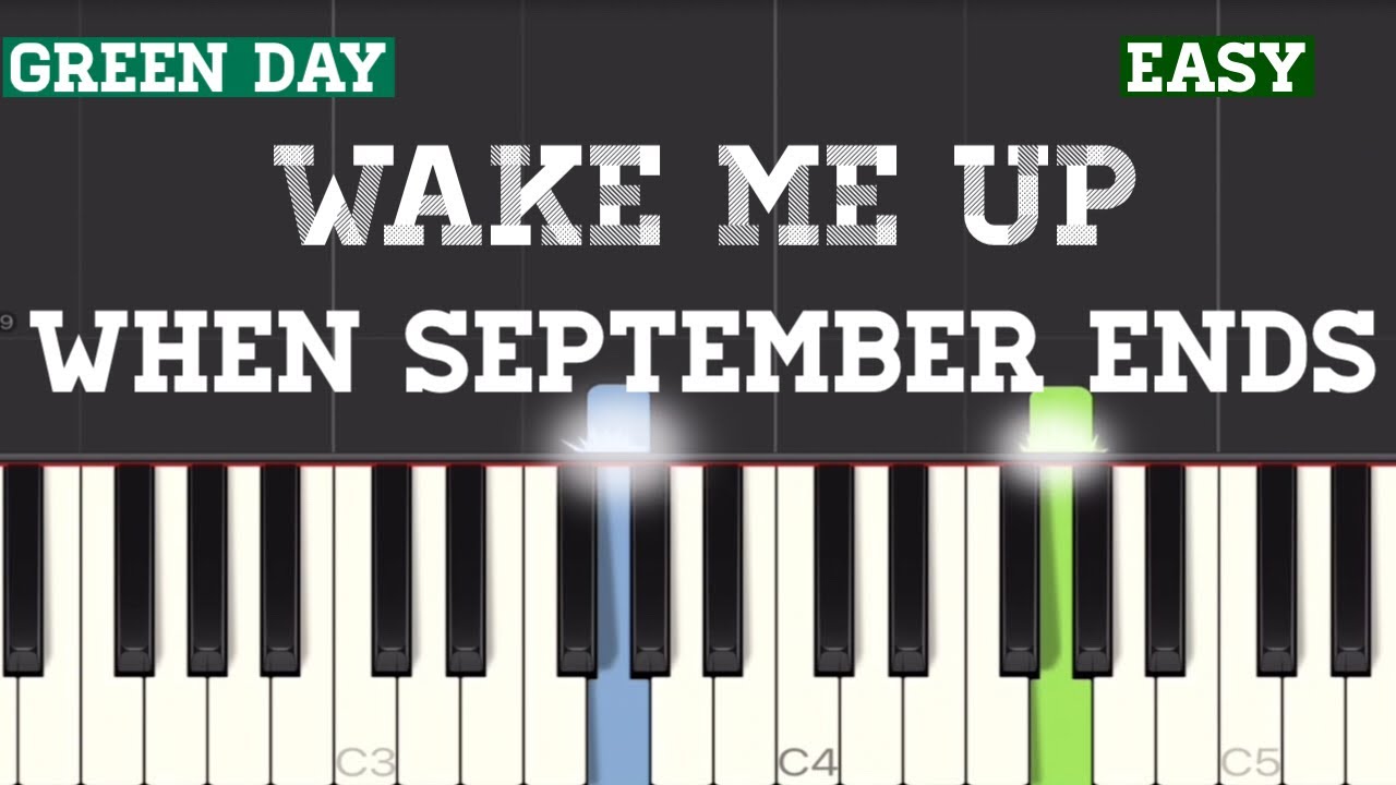Green Day - Wake Me Up When September Ends Piano Tutorial | Easy