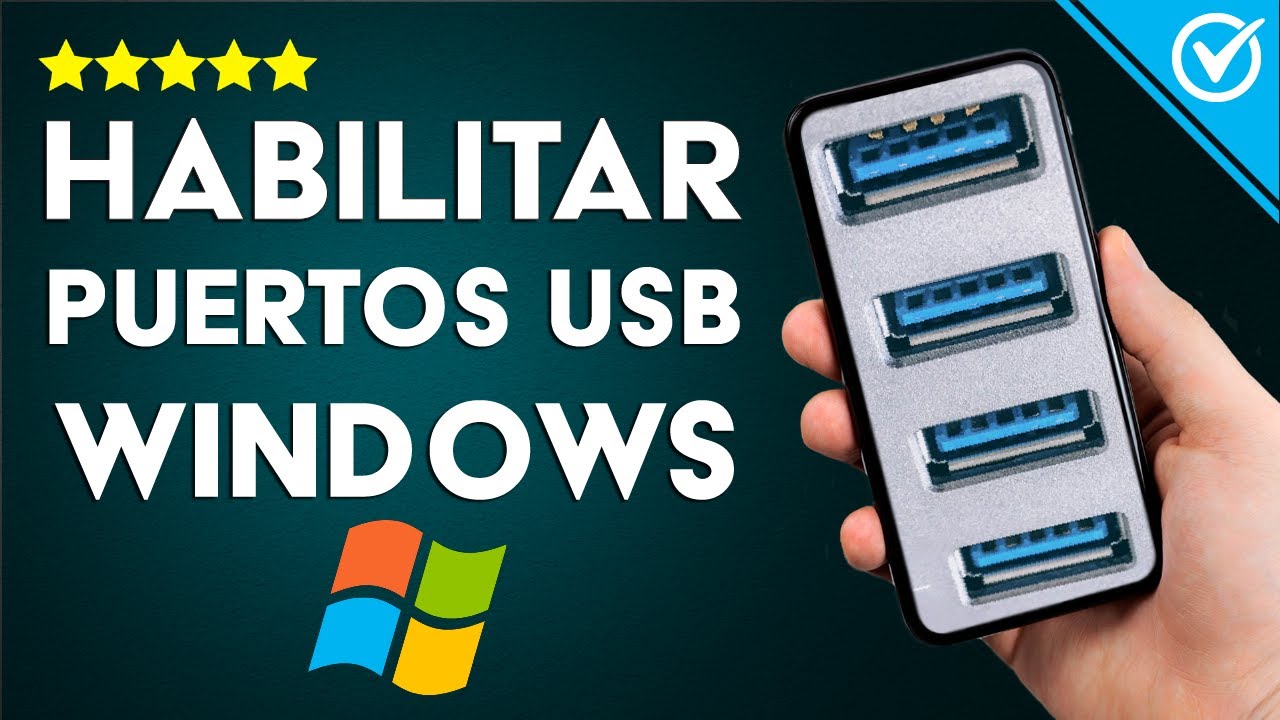 C&oacute;mo Habilitar o Activar Puertos USB en Windows 10, 8 y 7 que No Funcionan