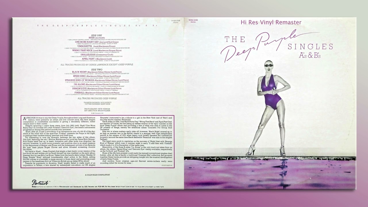 Deep Purple - Emmaretta - HiRes Vinyl Stereo Remixed and Remaster