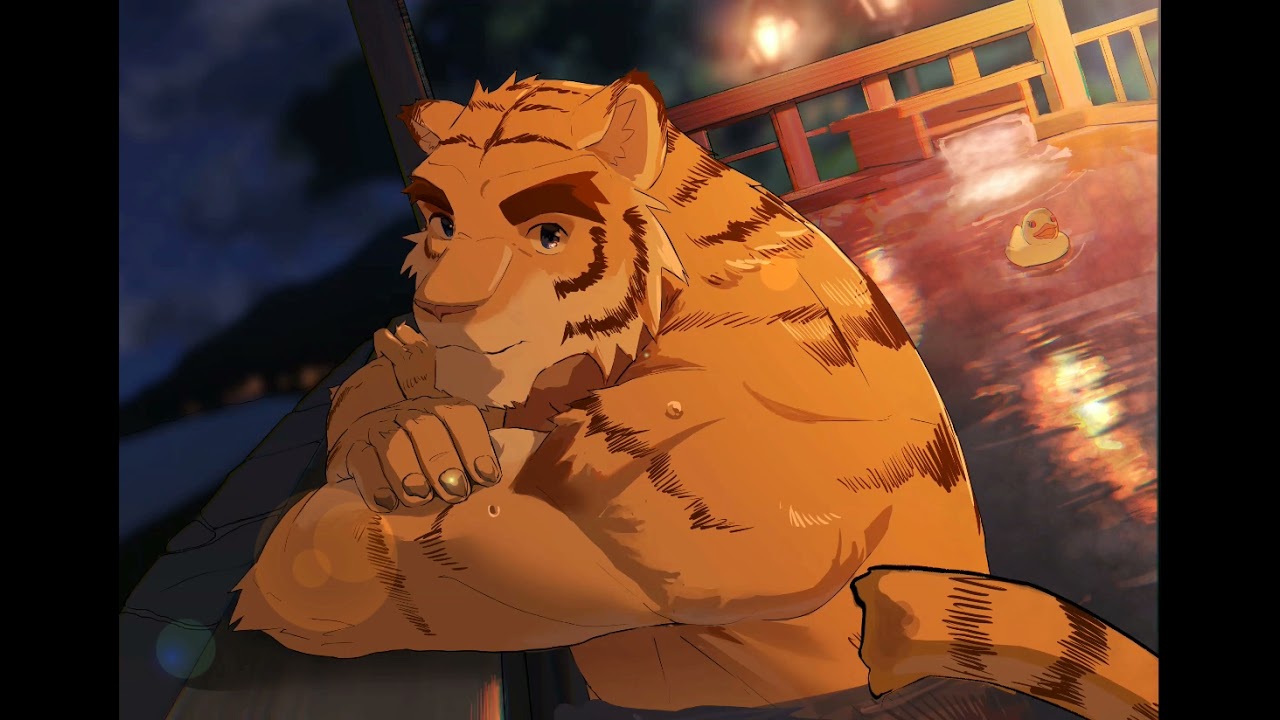 【】幼馴染虎獣人と温泉/A trip to a hot spring with your childhood friend【】