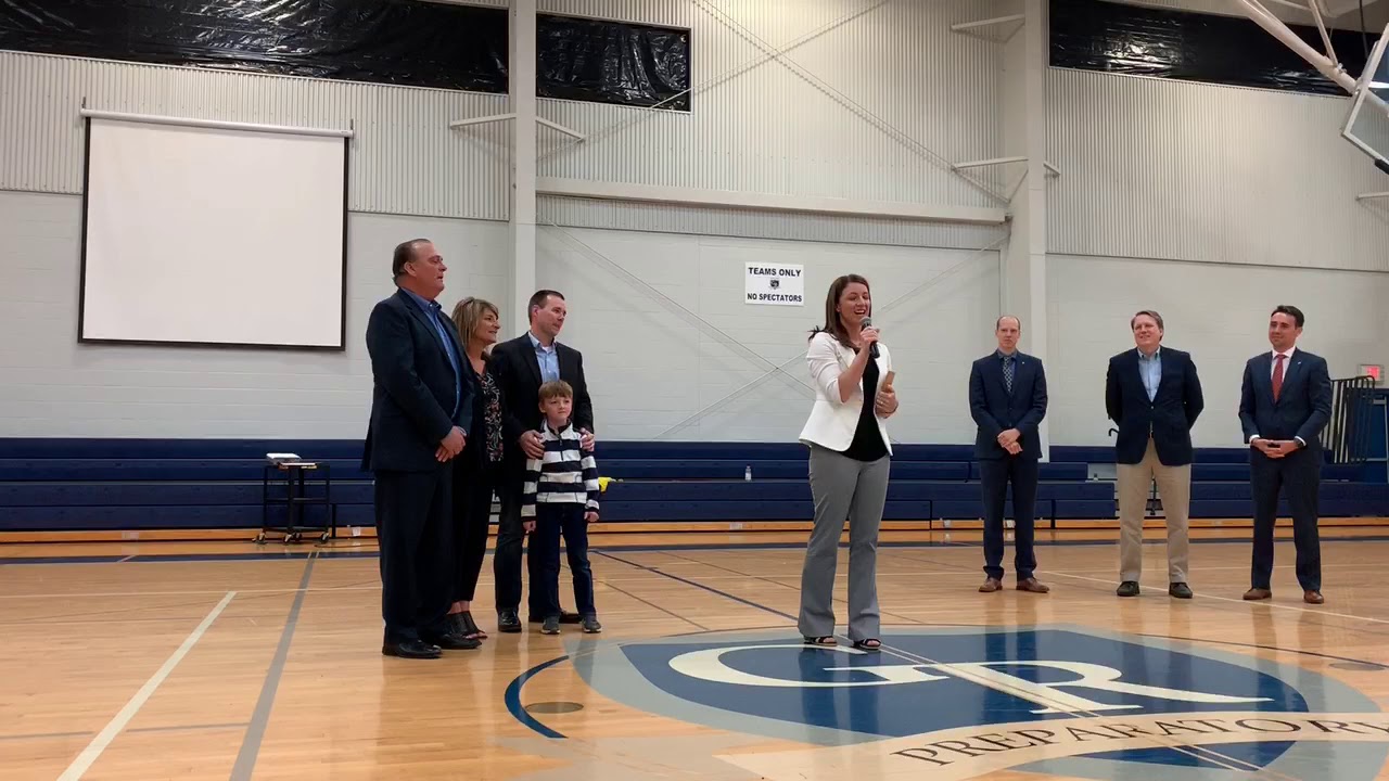 Grand River principal surprised by school with Michigan administrator of the year award
