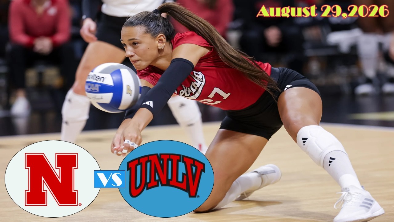 Женский студенческий волейбол: Nebraska против UNLV | 1-я четверть | 29 августа 2026 г. | Волейбо...