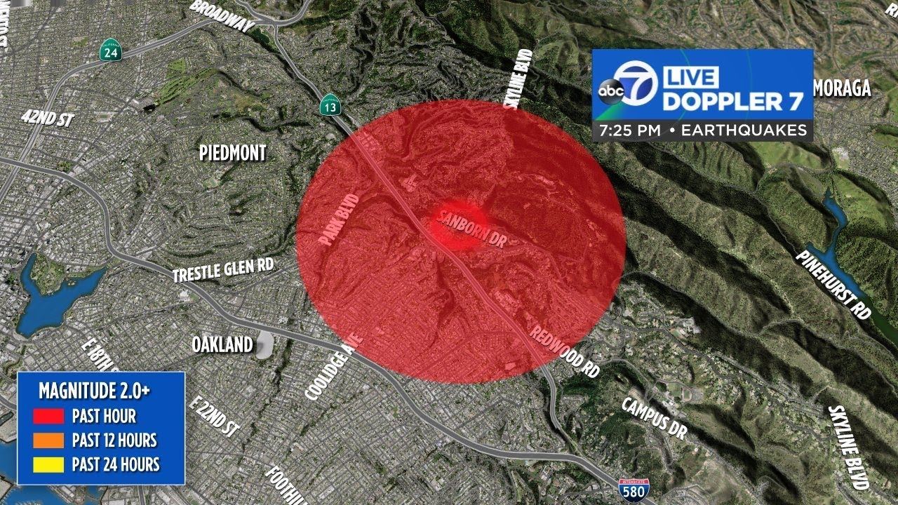 USGS reports magnitude-3.5 quake hits near Oakland