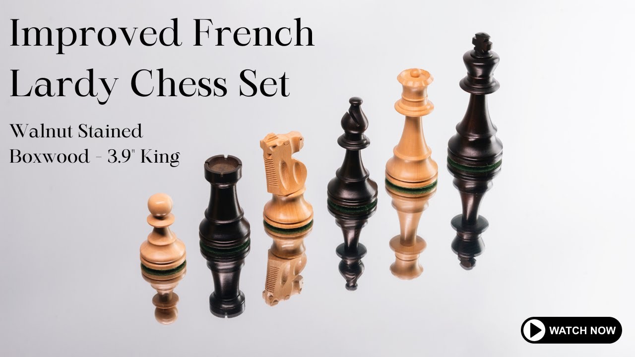 Mastercrafted Magnificence: Explore the Refined French Lardy Chess Set