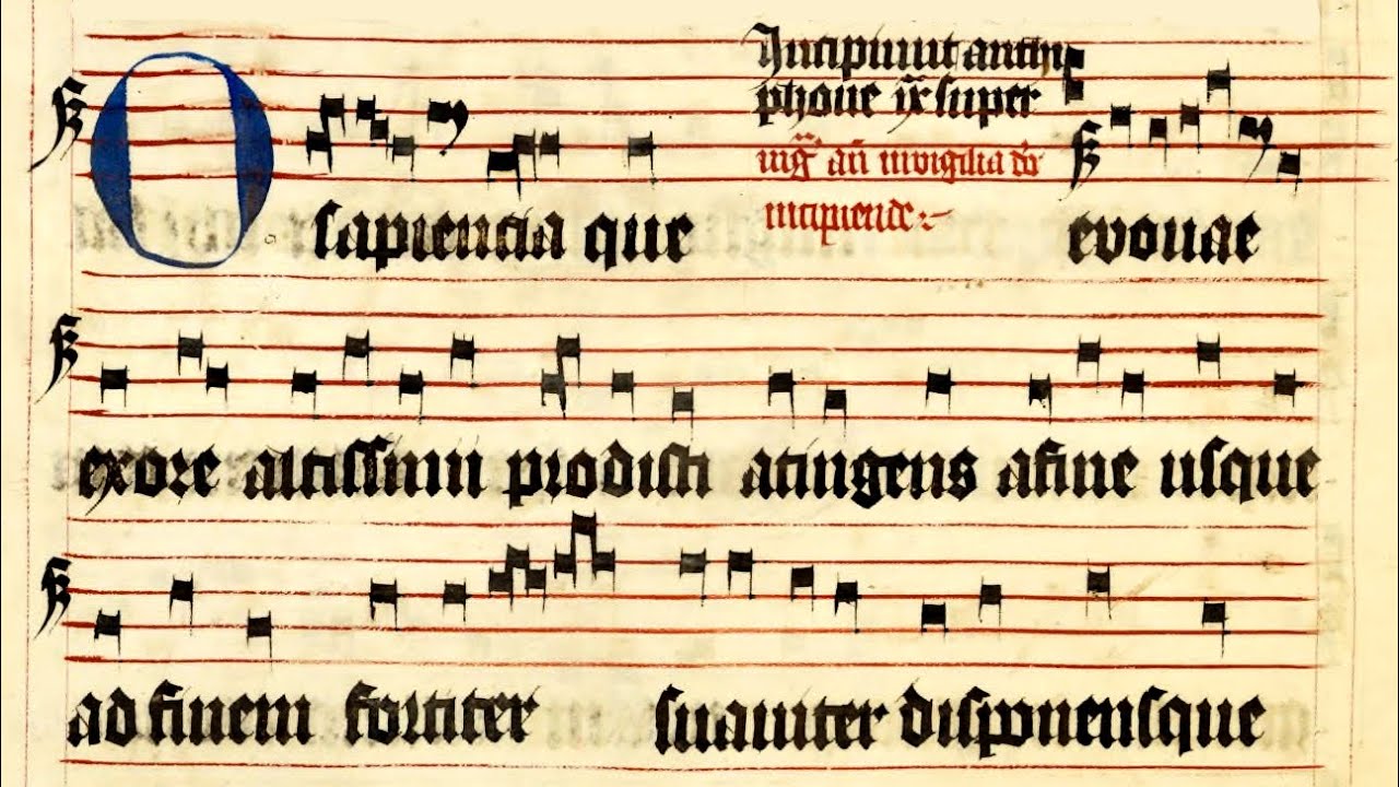 Chorał ze śpiewników Niepojęta Trójco – Antyfony „O”: 1. O, Sapientia