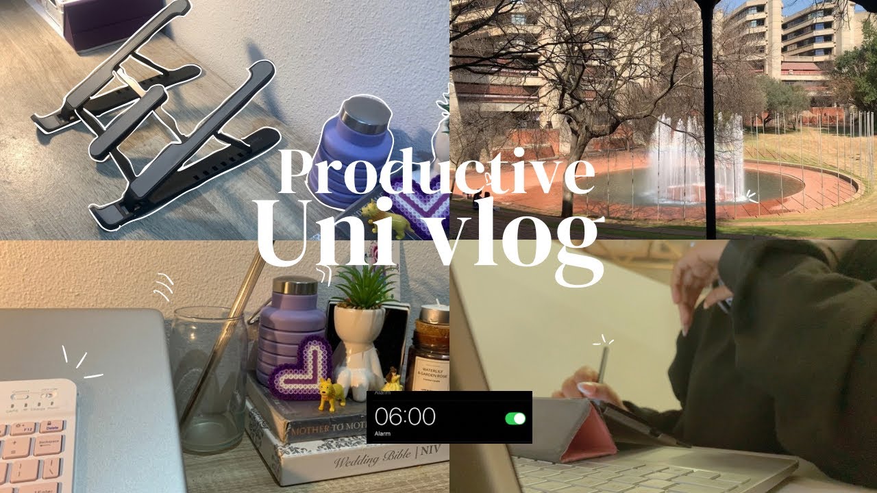 Productive Uni Vlog🌷| Quizzes, a lot of studying, unboxing new laptop stand, pretty sceneries, etc.🧸