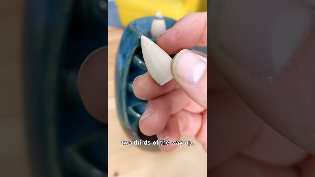 Fascinating Smoke Waterfalls From Back Flow Incense Burner!