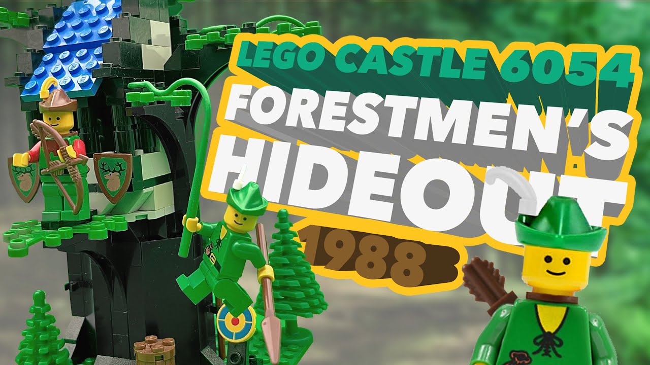 Vintage LEGO Castle - Forestmen's Hideout (6054) Speed Build
