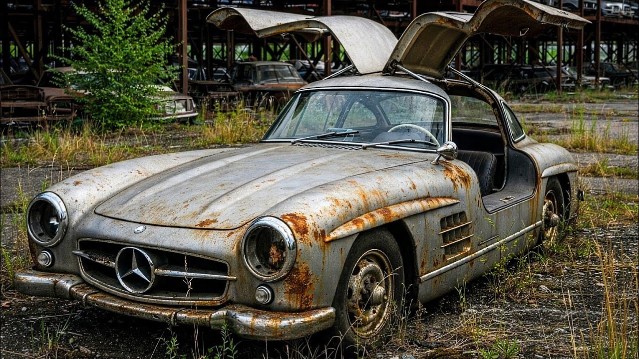 ASMR Car Restoration! Full Rebuild of Silver Mercedes-Benz 300SL Gullwing 1955