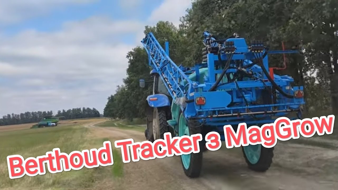 Berthoud Tracker ECT 3200 з системою MagGrow. Трактор New Holland та обприскувач на колії 1.5