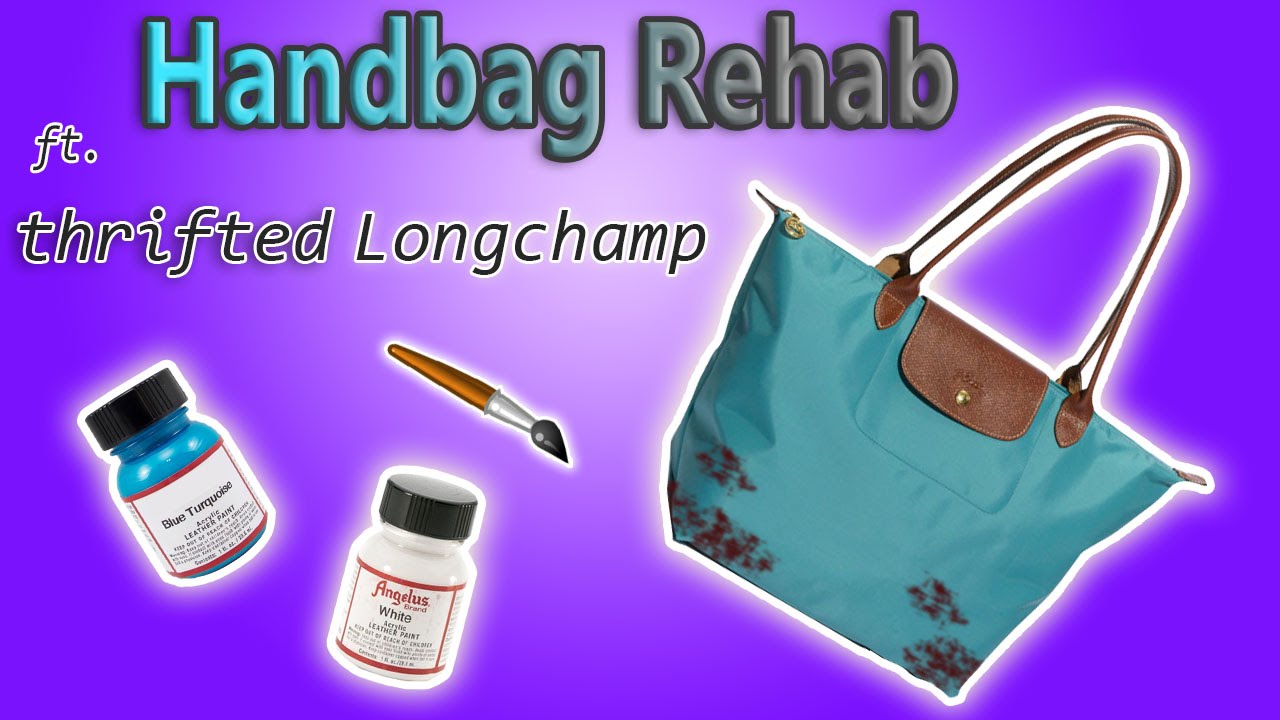 HANDBAG REHAB FT $5 THRITED LONGCHAMP TOTE - TEAR REPAIR