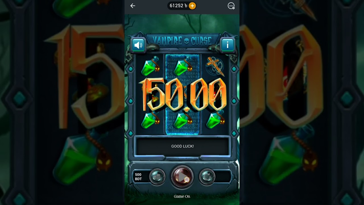 Vampire Curse Big Win | 1x Bet Game | Bangla | Game On