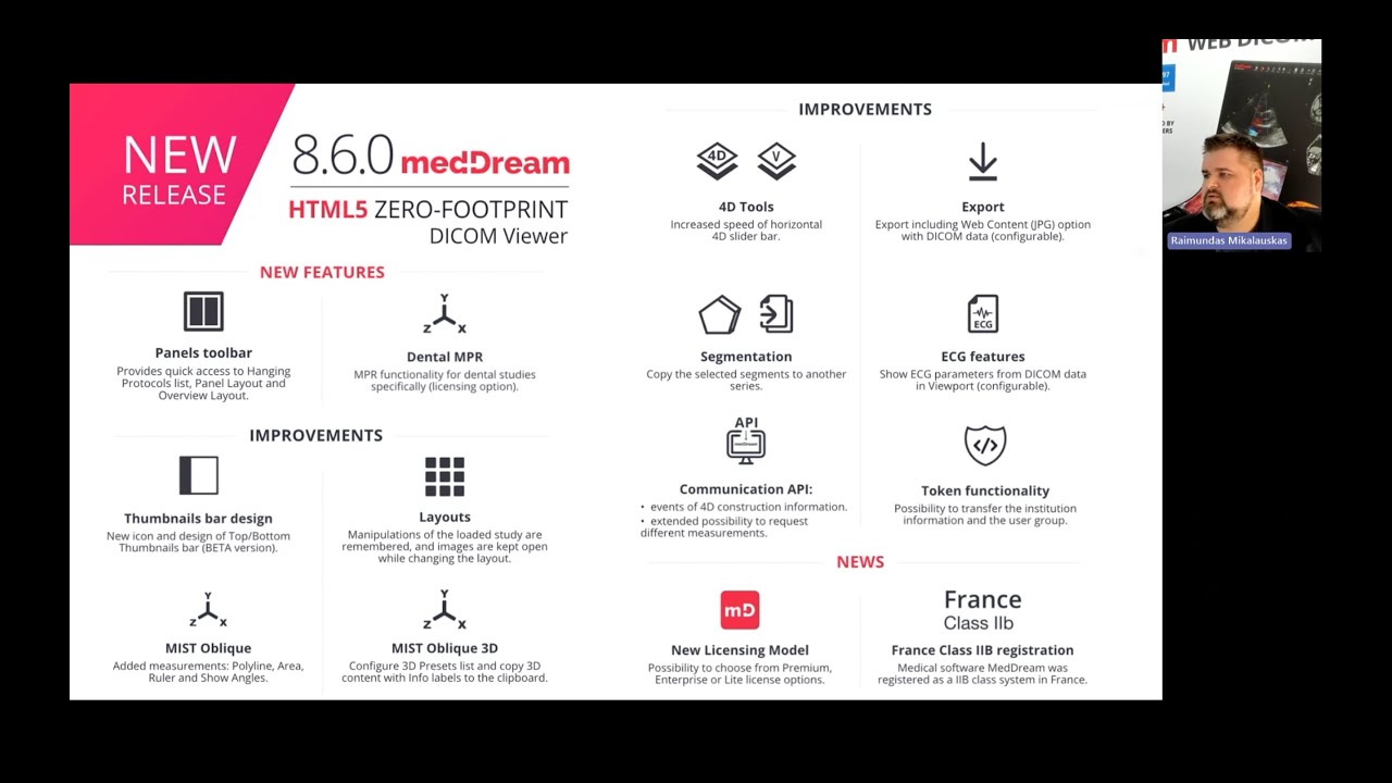 ONLINE WEBINAR: 'What’s new in MedDream v8.6.0?'