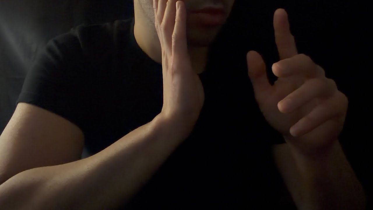 ASMR Gentle Face Touching While Whispering In Your Ear 