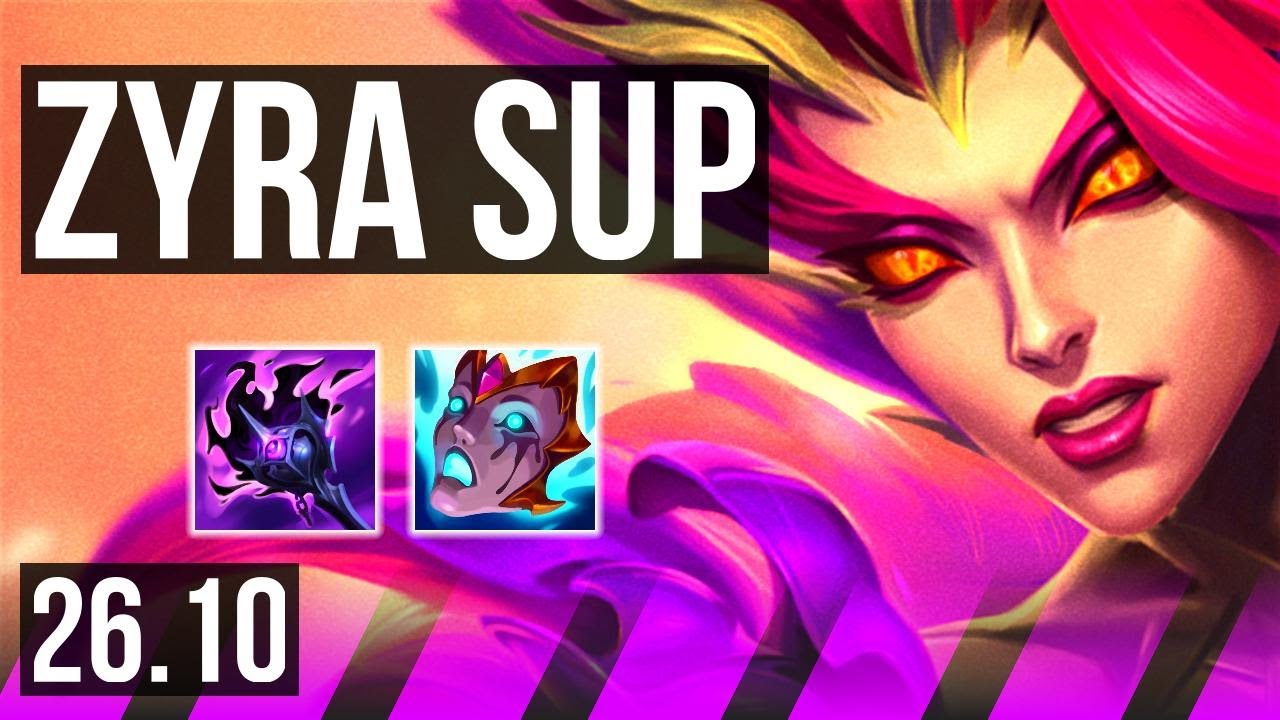 ZYRA & Kai'Sa vs LEONA & Xerath (SUP) | Deathfire Touch, 5k gold comeback | KR Grandmaster | 26.10