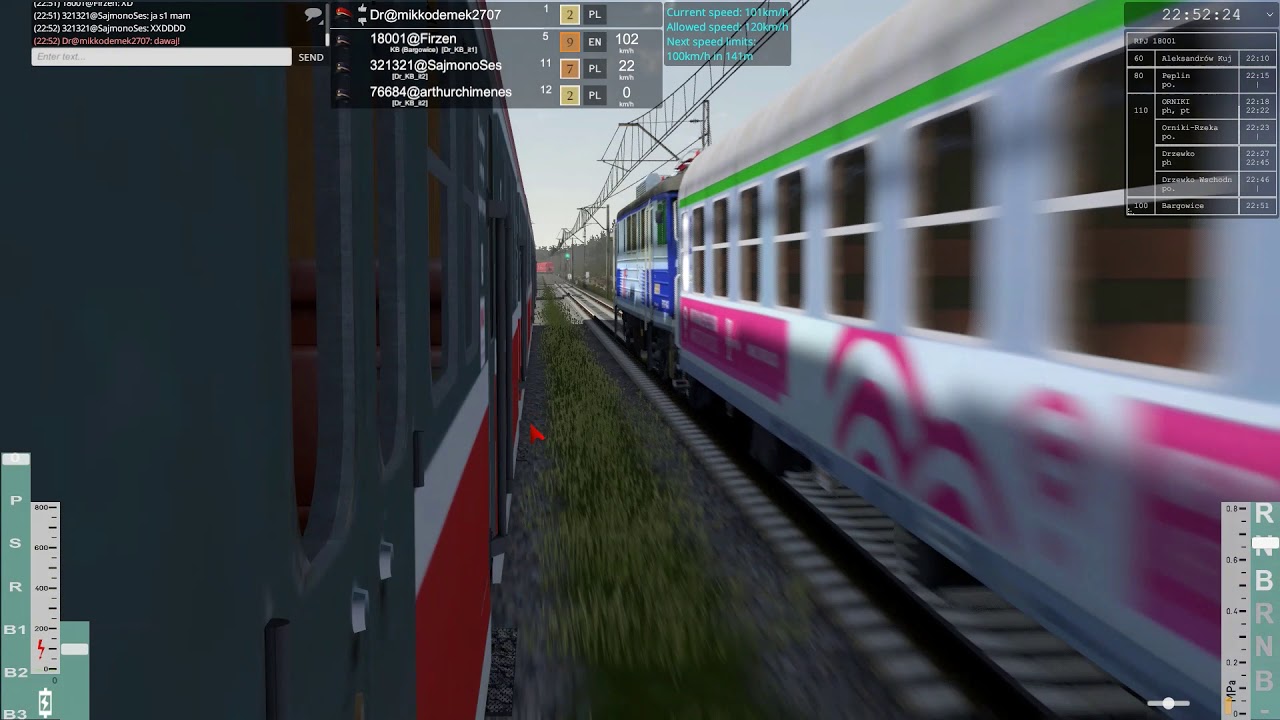 Train Driver 2 PRAWIE zderzenie w tył innego pociągu