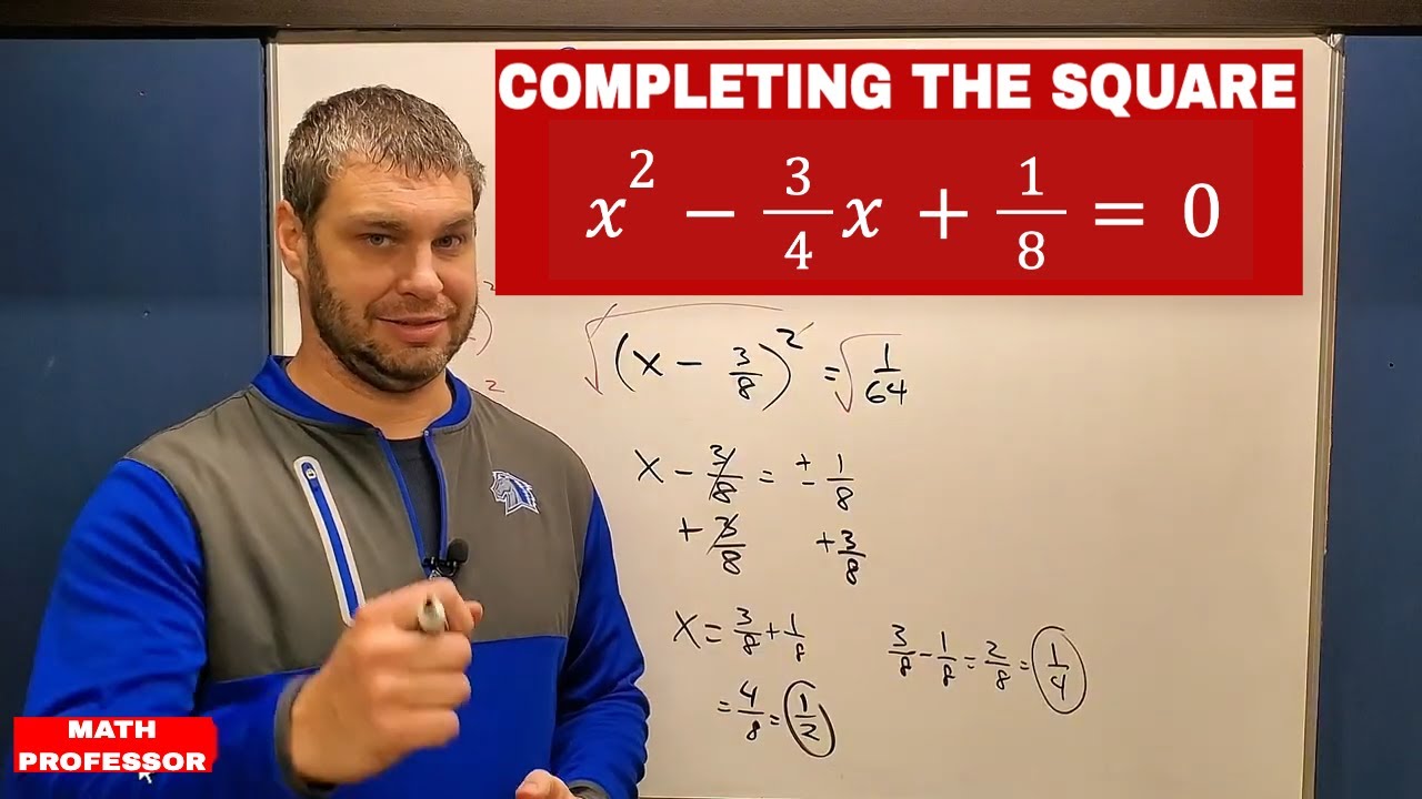 Completing the Square - Hard Problems with Fractions and Imaginary Numbers