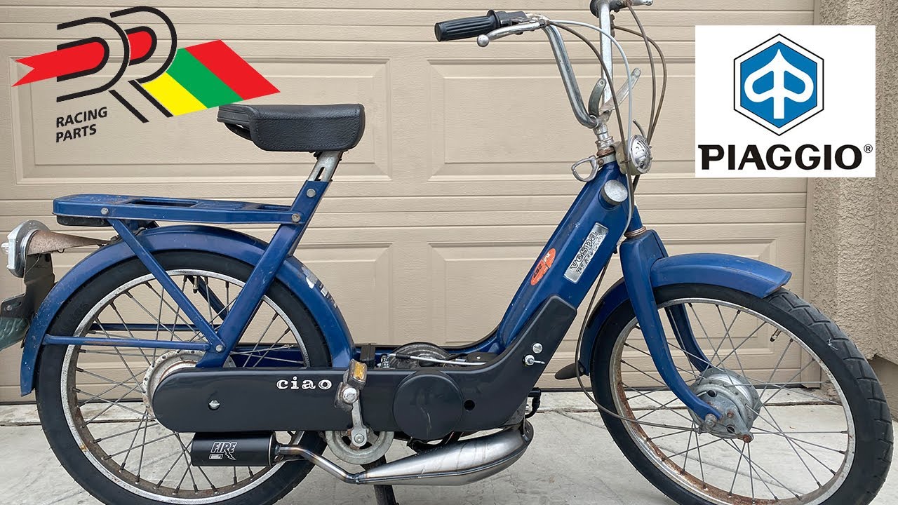 Vespa ciao gets a new engine!
