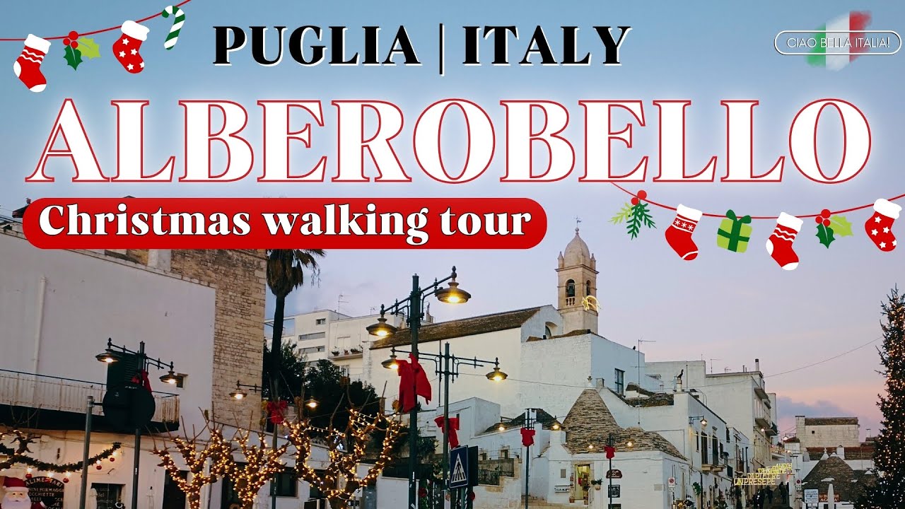 ALBEROBELLO Christmas walking tour 🎄 Discover the real GEM of South Italy PUGLIA!
