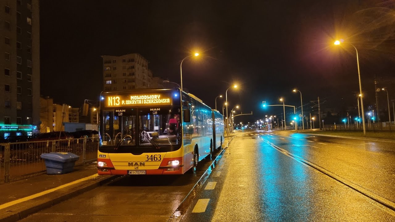 ↯MAN NG363 Lion's City G #3463 MZA Warszawa (linia N13)↯