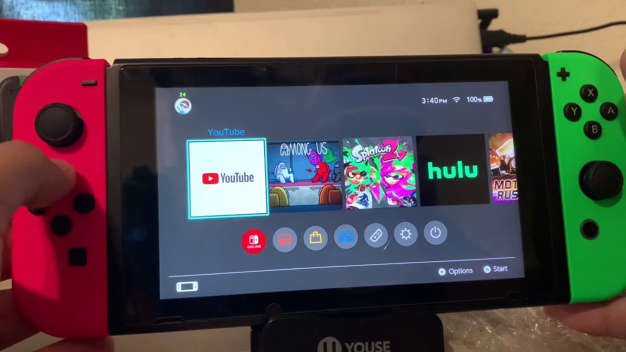 Left Neon Pink & Right Neon Green Nintendo Switch Joy Cons Unboxing