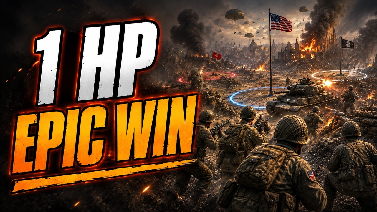 1HP CLUTCH! Epic 3 Star Airborne Win vs Odds in COH3 😱