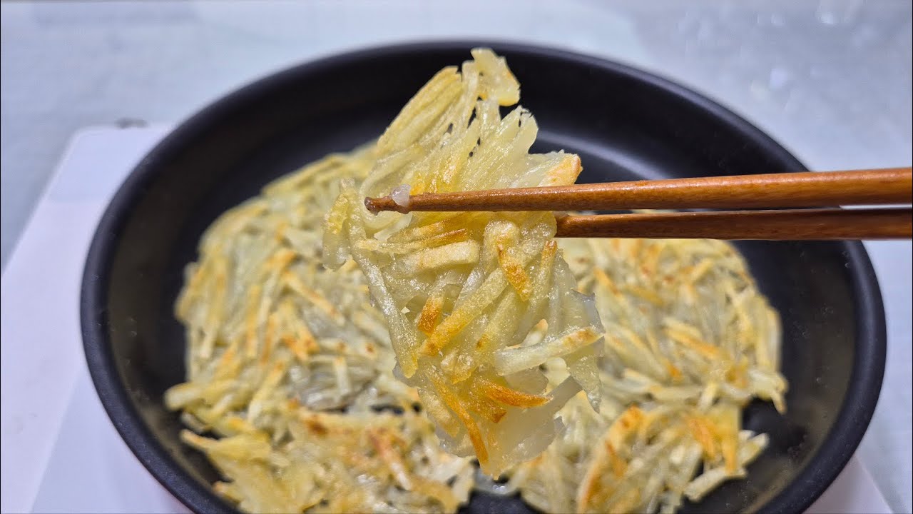 노밀가루 순수 감자전 바삭하고 쫄깃한 맛!!!