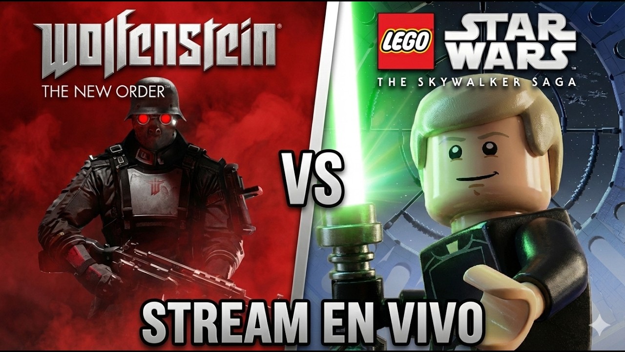 DE LA GUERRA A LOS BLOQUES 🧱 | Wolfenstein + LEGO Star Wars (Directo Español)
