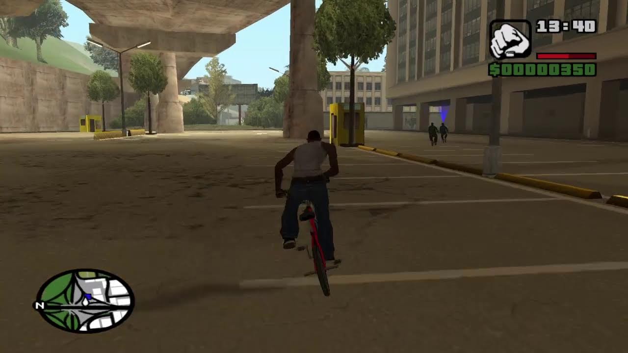 Starting and first mission of GTA San andreas