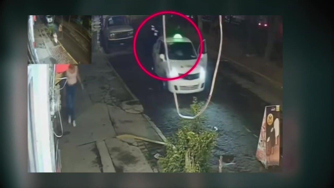 Policías de la SSC de la CDMX fueron grabados empujando un taxi con dos cuerpos