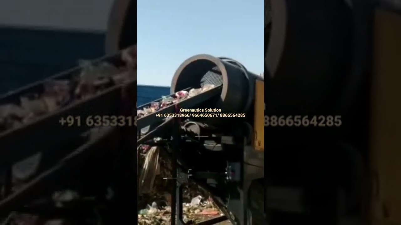Legacy waste trommel screening- Greenautics Solution, Ahmedabad, Gujarat