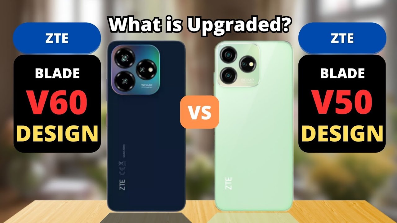 ZTE Blade V60 Design vs ZTE Blade V50 Design Comparison