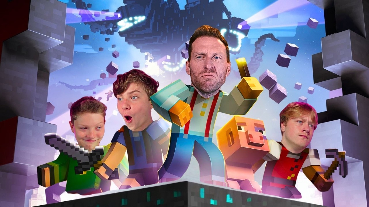 Minecraft Bedrock Survival With My Wife & 3 Kids