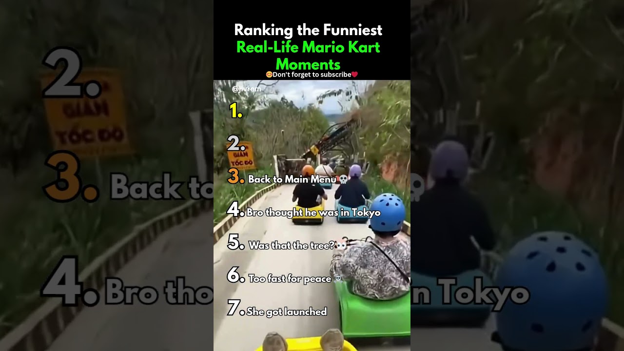 Ranking the Funniest Real-Life Mario Kart Moments
