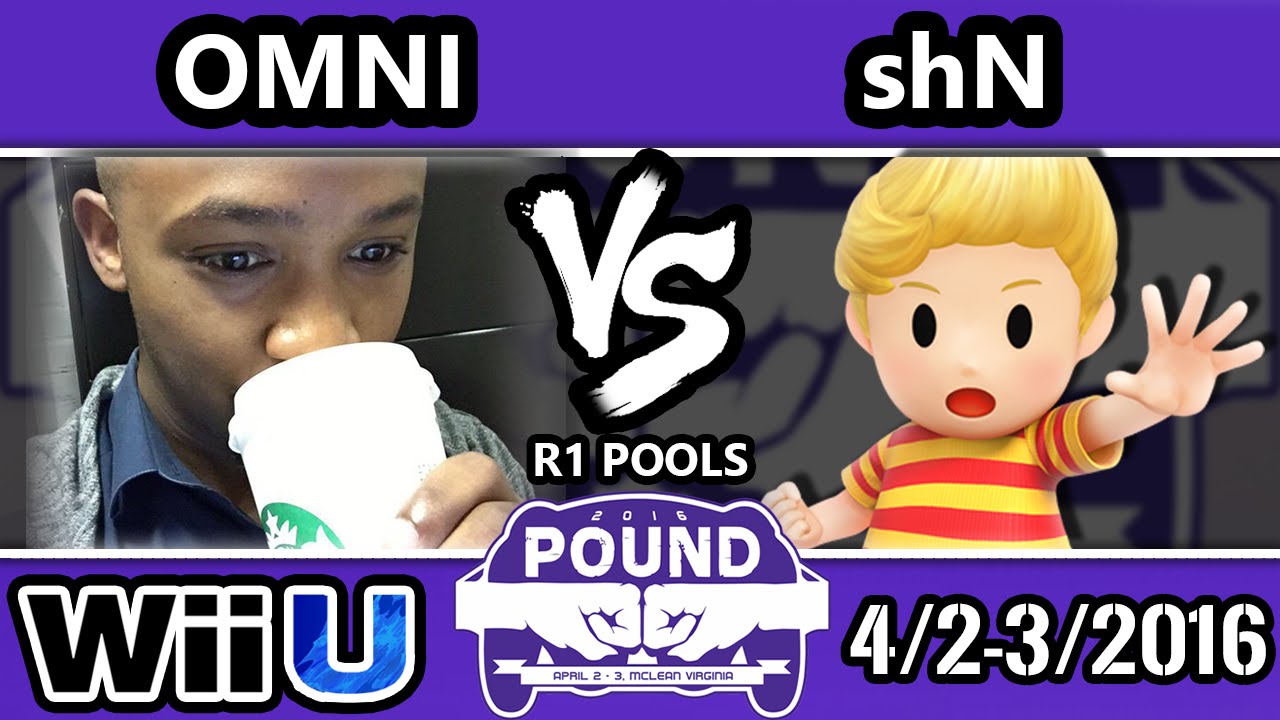Pound 2016 - Omni (Yoshi, Mario) Vs. ShadowlinkMaster (Lucas, Peach) - Pools Round 1 - Smash Wii U