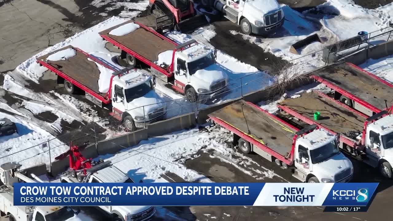 Des Moines City Council approves towing contract amid debate