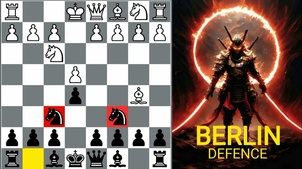 TEMBOK TERKUAT‼️TOP 3 Pembukaan catur hitam terbaik  Berlin defence