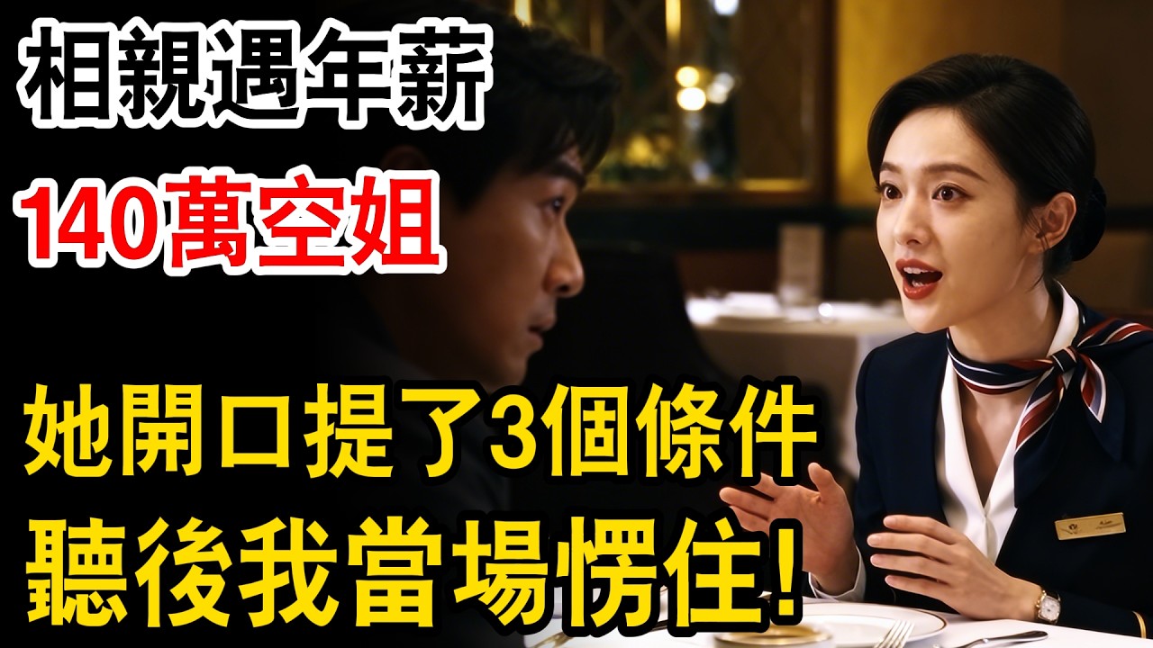 相親遇年薪140萬空姐，她開口提了3個條件，聽後我當場愣住！#幸福人生 #生活經驗 #人生故事 #為人處世 #日常 #人生感悟