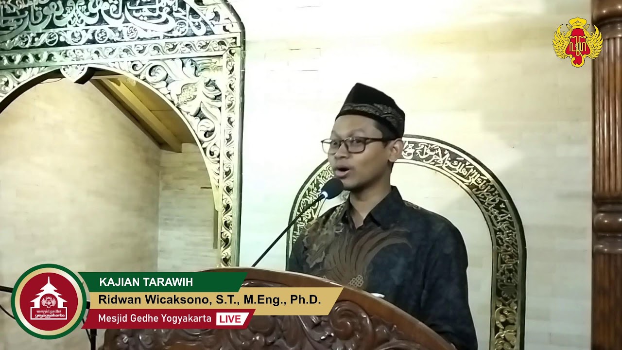 KAJIAN TARAWIH | Ridwan Wicaksono, S.T., M.Eng., Ph.D.