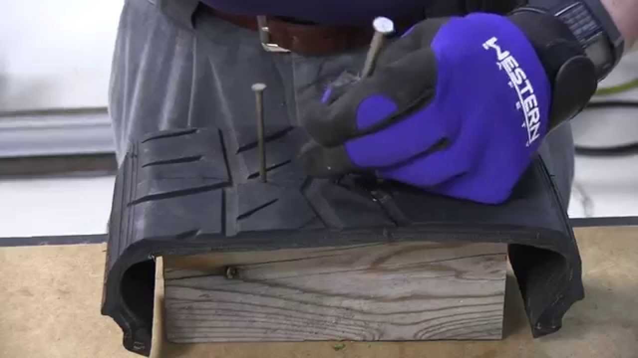 Dynaplug® Tire Repair - Installing three plugs in a large puncture