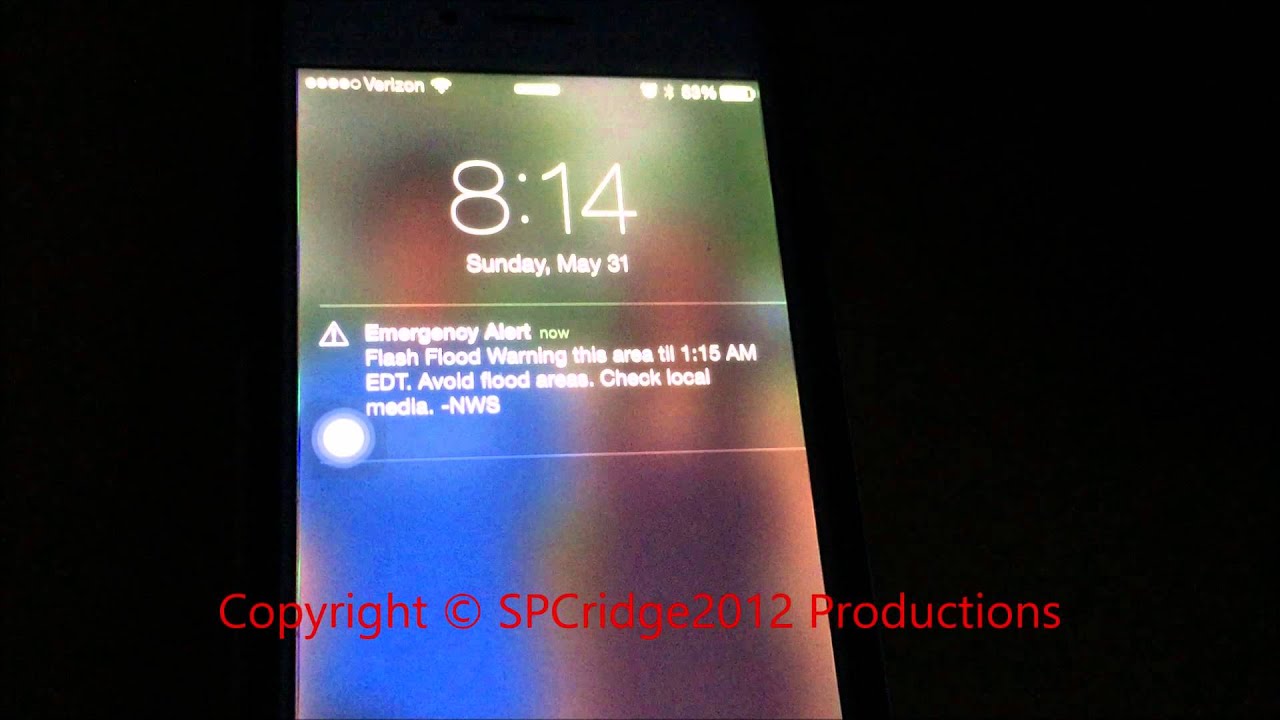 EAS #1072 - FLASH FLOOD WARNING FOR MY COUNTY AND ON MY IPHONE 5-31-2015